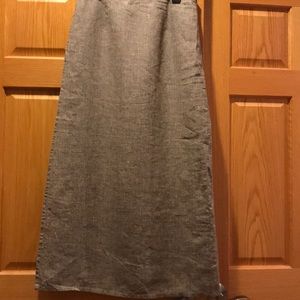 Flax wrap linen maxi skit